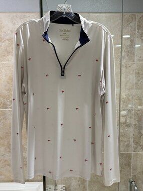 San Soleil size XXL American Flag shirt